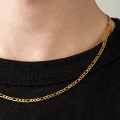 Gold Figaro Chain Necklace