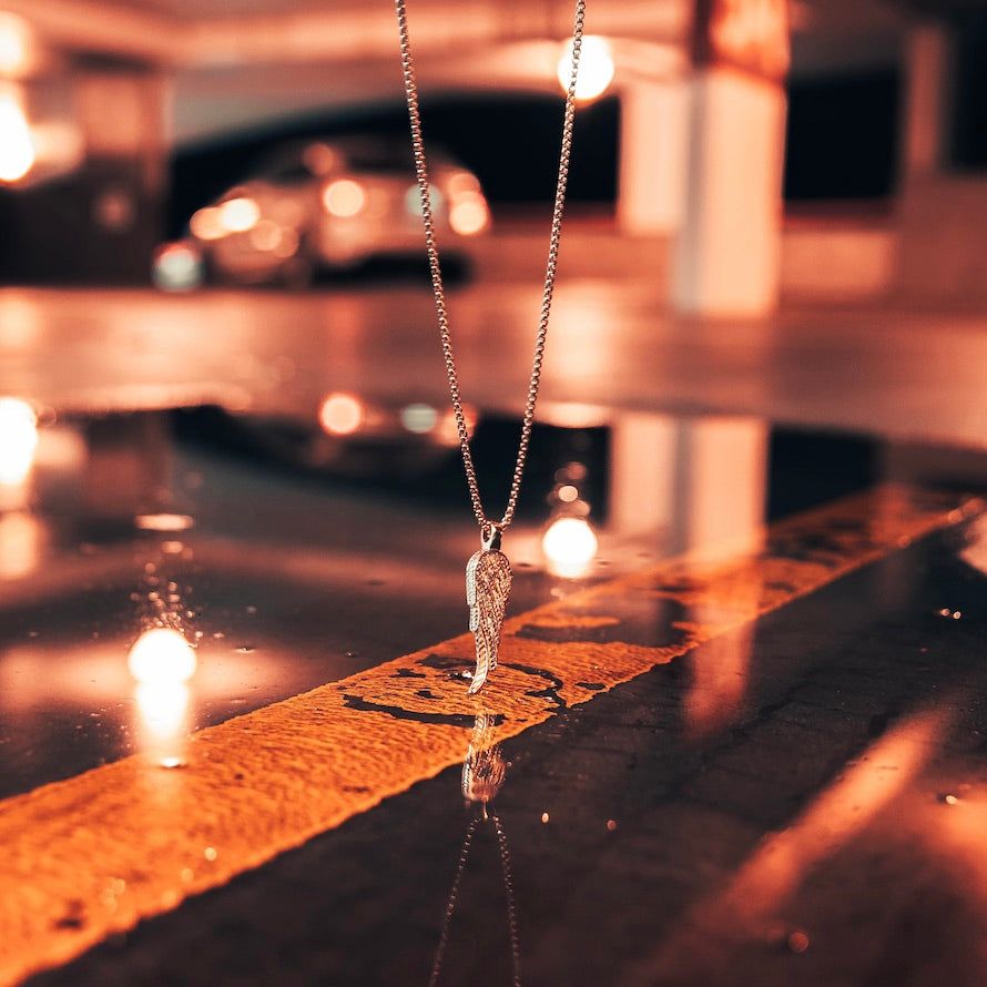 Angel Wing Necklace - Rose Gold