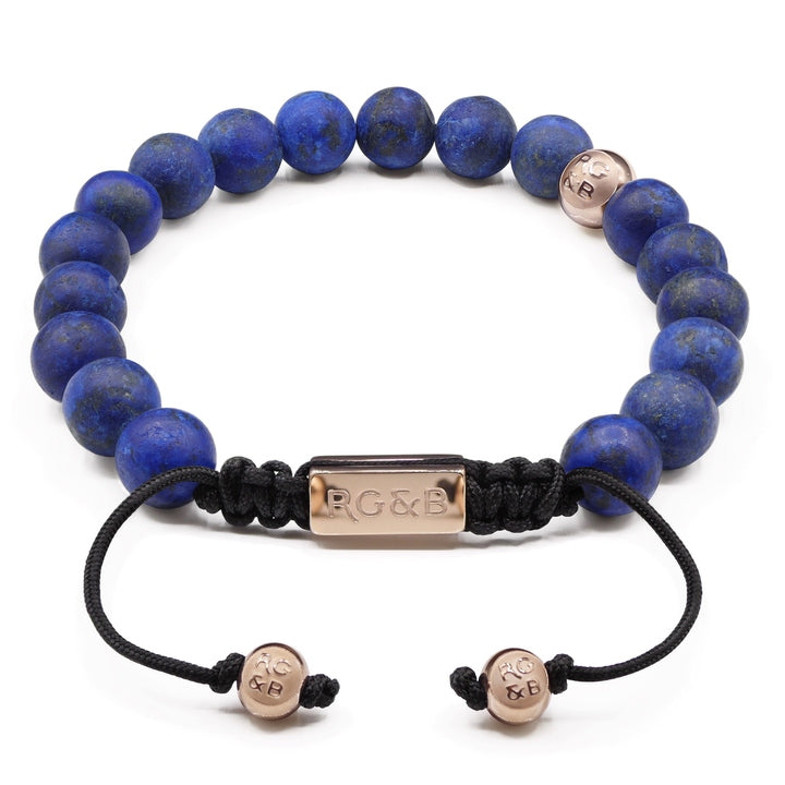 Lapis Lazuli Stone Bead Bracelet - Premium