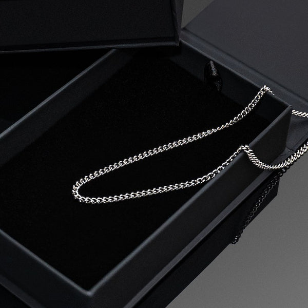 Minimal Cuban Chain - Solid 925 Sterling Silver