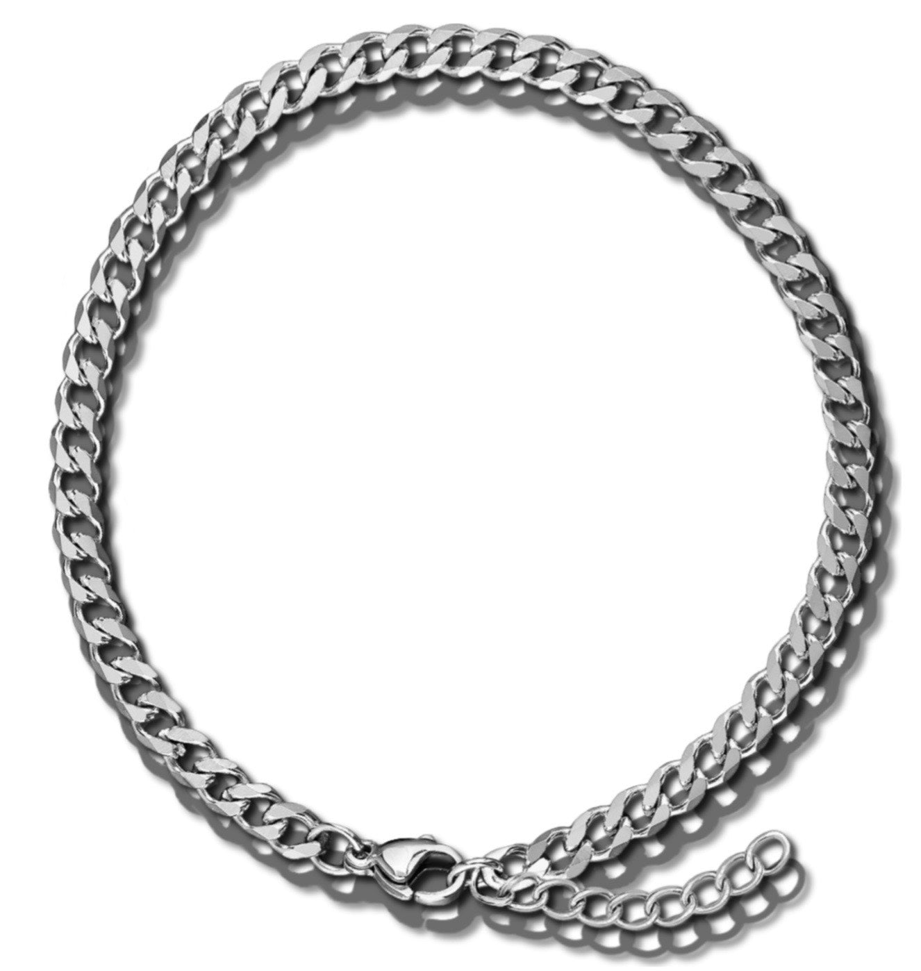 Minimal Cuban Bracelet - Silver