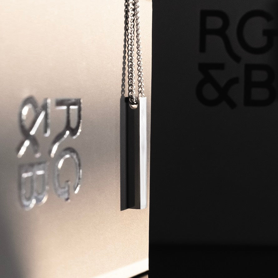 Silver Bar Necklace - Our Signature Minimal Bar Necklace in Silver has been crafted with minimalist styling in mind. An essential piece for every wardrobe.