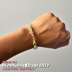 Smile Face Pearl Beaded Bracelet - WknDrop 001