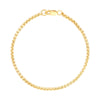 Gold Rounded Box Chain Bracelet