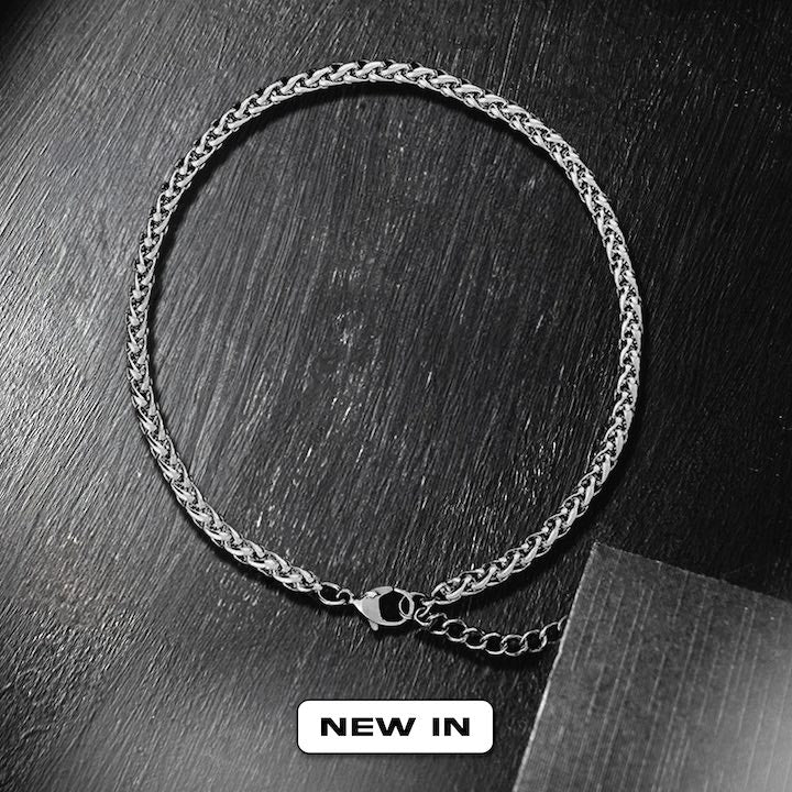 Chain Bracelet Set (Silver) - 2 Pack