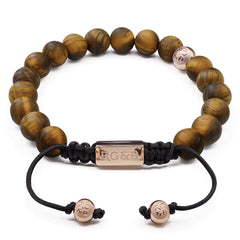 Tiger Eye Bead Bracelet - Premium