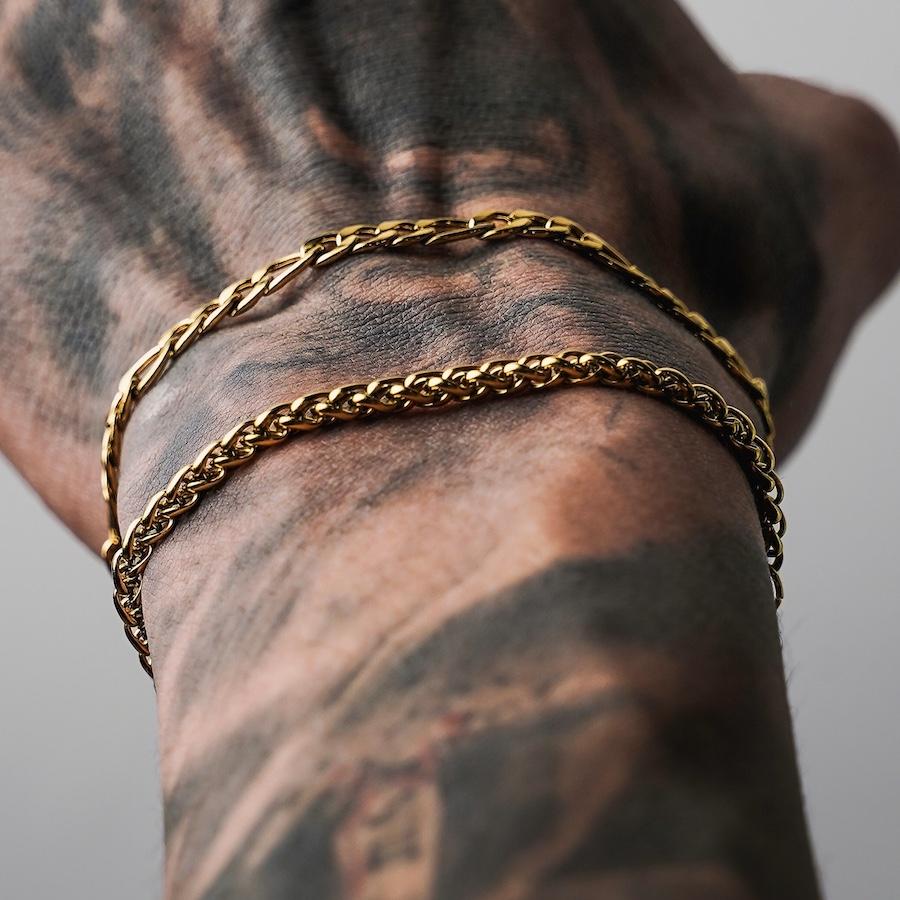 Men's Gold Chain Bracelet