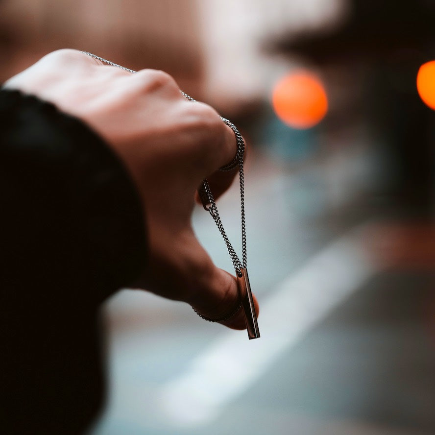 Silver Bar Necklace - Our Signature Minimal Bar Necklace in Silver has been crafted with minimalist styling in mind. An essential piece for every wardrobe.