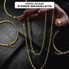 24kt Gold Rope Chain - BUNDLE & SAVE