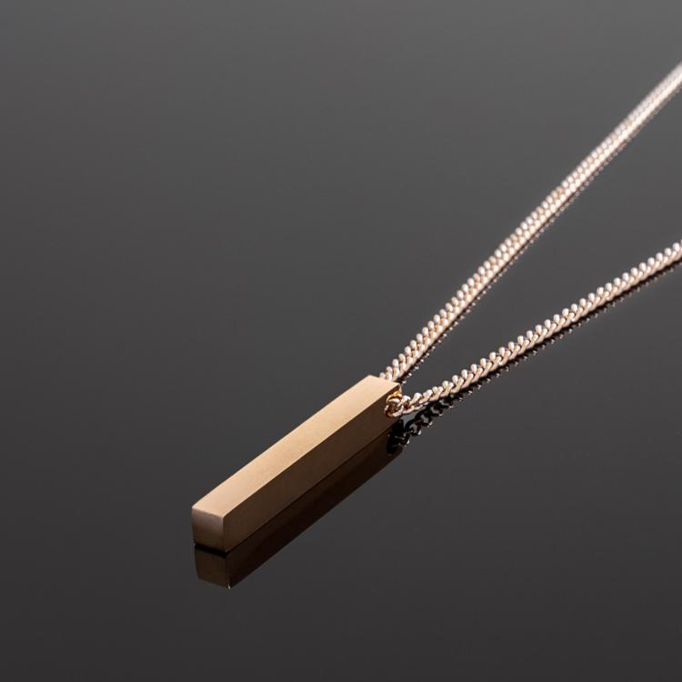 Rose Gold Bar Necklace - Our Signature Minimal Bar Necklace in Rose Gold has been crafted with minimalist styling in mind. An essential piece for any wardrobe.