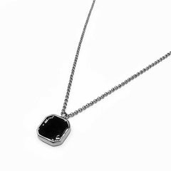 Our Square Pendant Necklace has been crafted with our premium square pendant and signature rolo chain.