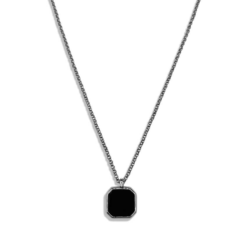 Our Square Pendant Necklace has been crafted with our premium square pendant and signature rolo chain.