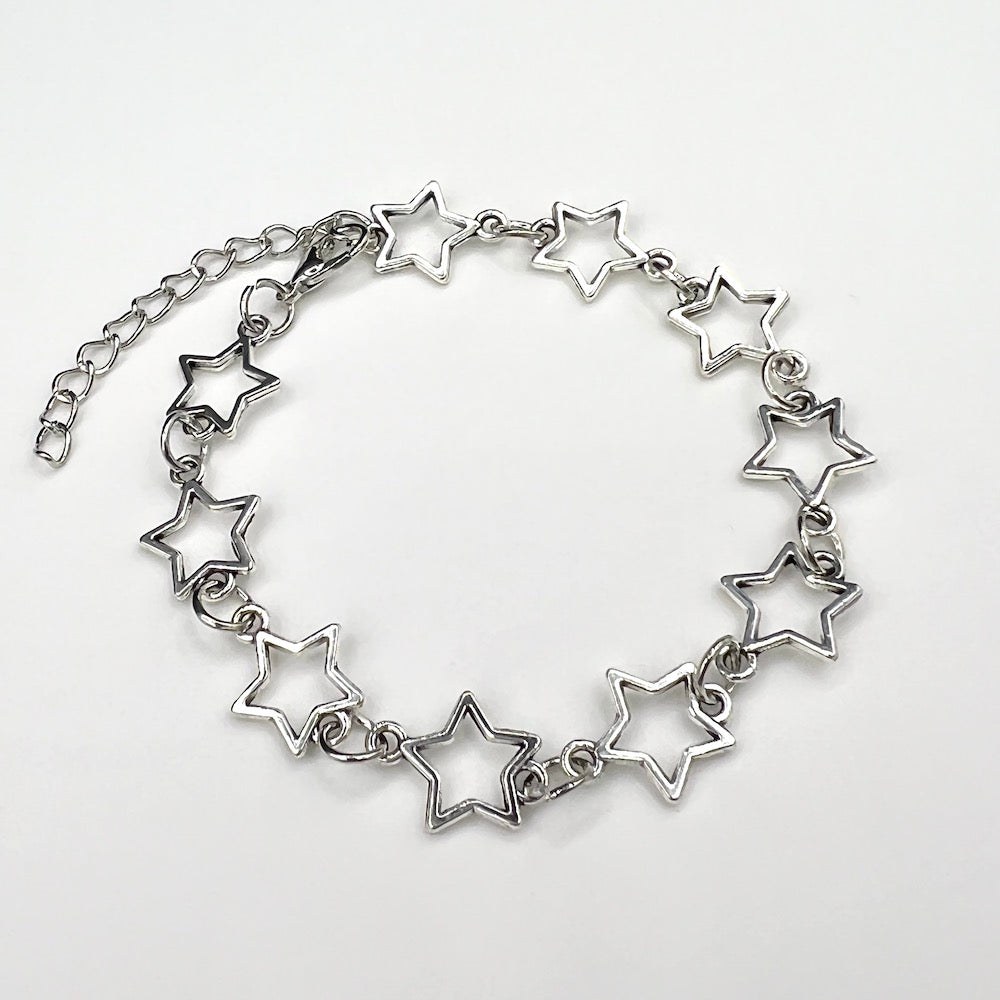 Stellar Link Chain Bracelet in Silver