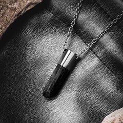 Talisman Necklace - Minimal Black Tourmaline Crystal