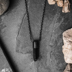 Talisman Necklace - Minimal Black Tourmaline Crystal