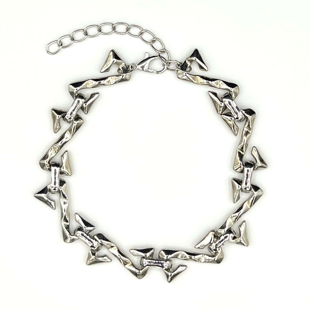 Silver Vanguard Link Chain Bracelet