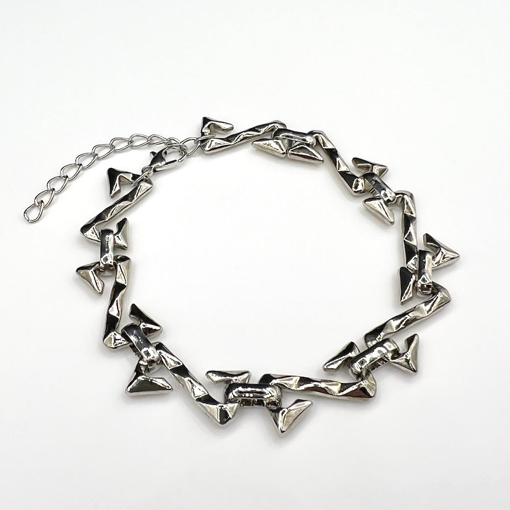 Silver Vanguard Link Chain Bracelet