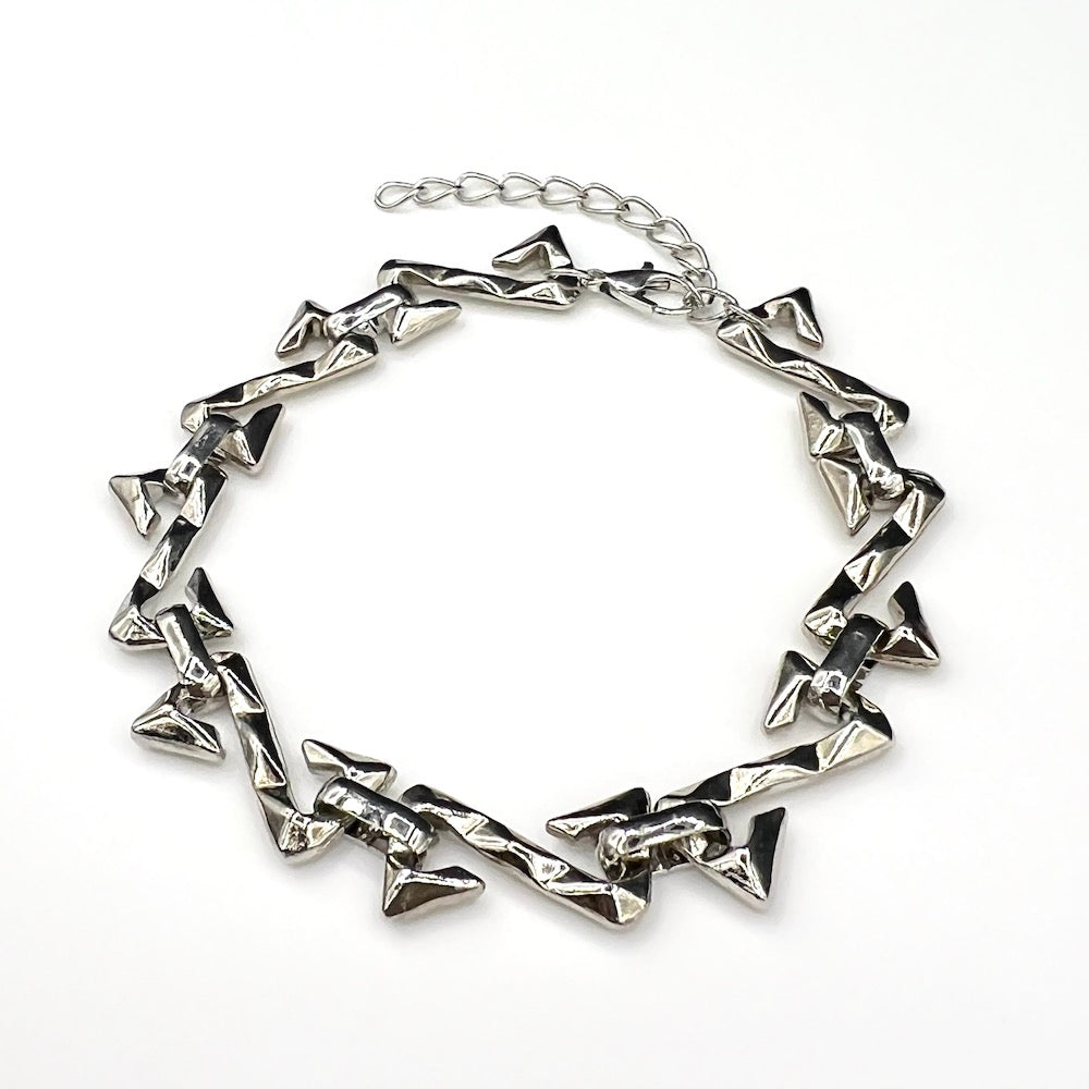 Silver Vanguard Link Chain Bracelet