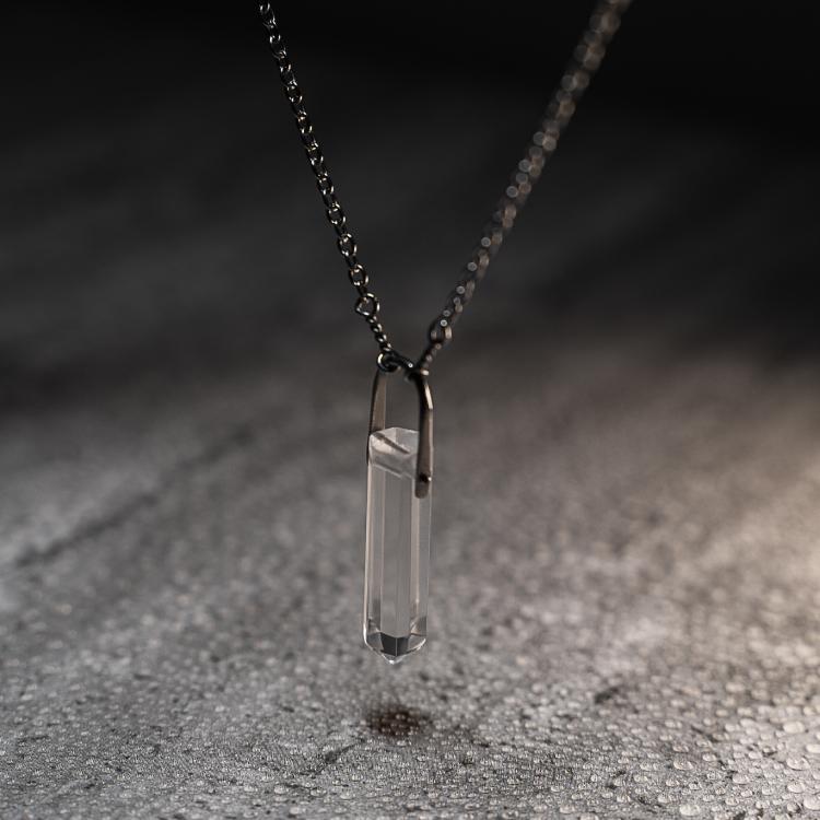 Quartz Crystal Necklace - Our Quartz Crystal Necklace Features a Hand-Selected & Specimen Grade Quartz Crystal and is absolutely hand-crafted.