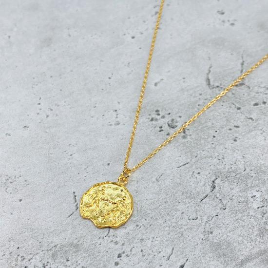 Gemini Star Sign Necklace - Fine chain necklace featuring a delicate star sign pendant. Birth date May 21 - June 20 is for Gemini. Available in Silver, Gold, and Rose Gold.