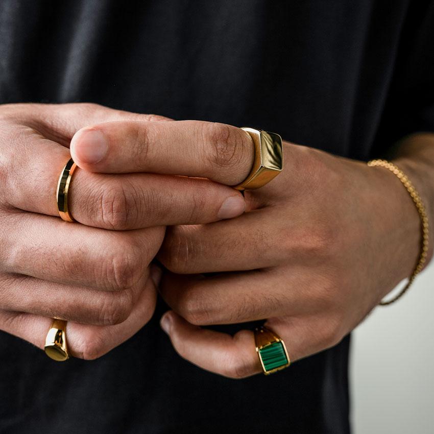 Solid Signet Ring (24kt Gold)