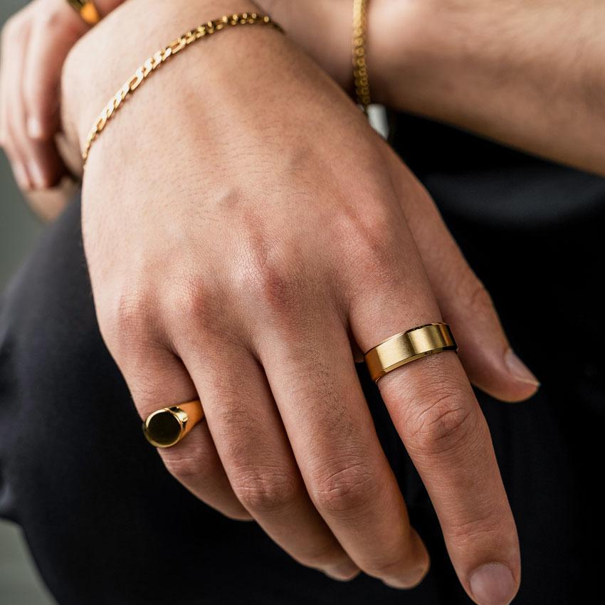 Minimal Signet Ring (24kt Gold)