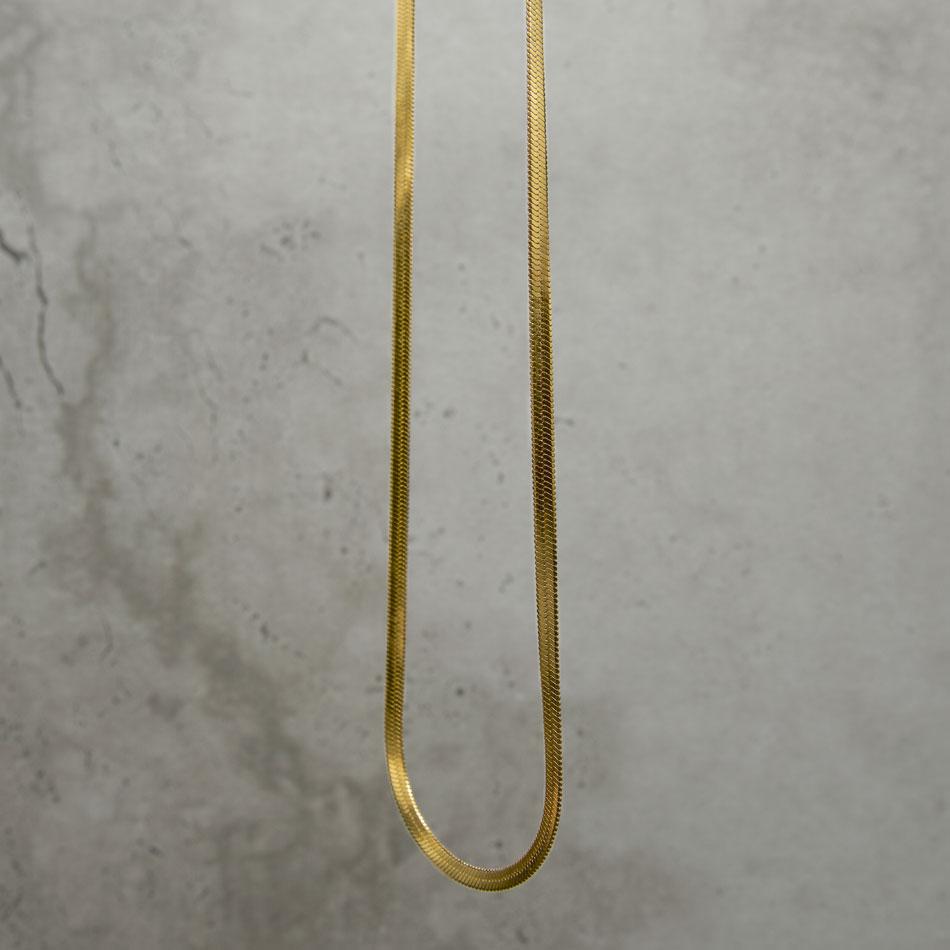 Our Premium Gold Snake Chain Necklace which features our hand-crafted snake chain.