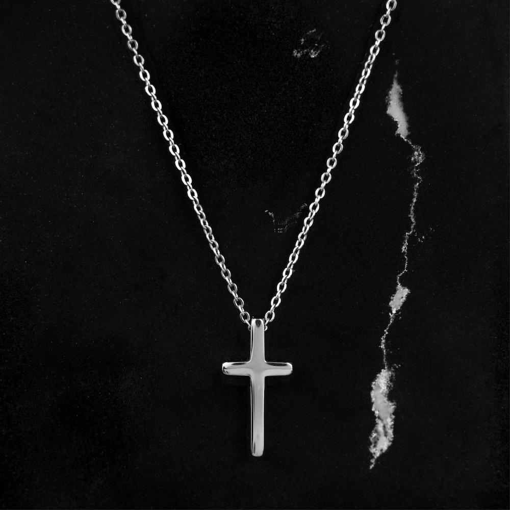 Silver Redemption Cross Chain – Salty Accessories