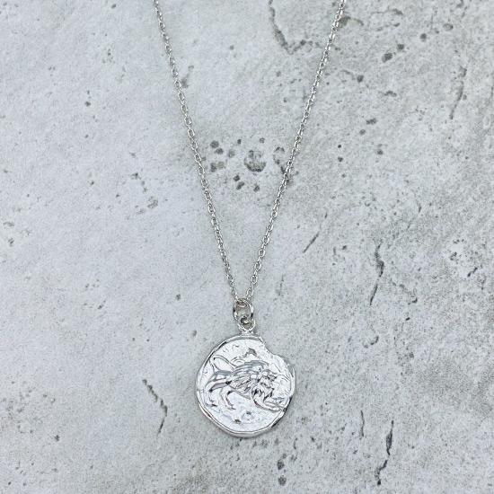 Leo Star Sign Necklace - Fine chain necklace featuring a delicate star sign pendant. Birth date July 23 - August 22 is for Leo. Available in Silver, Gold, and Rose Gold.