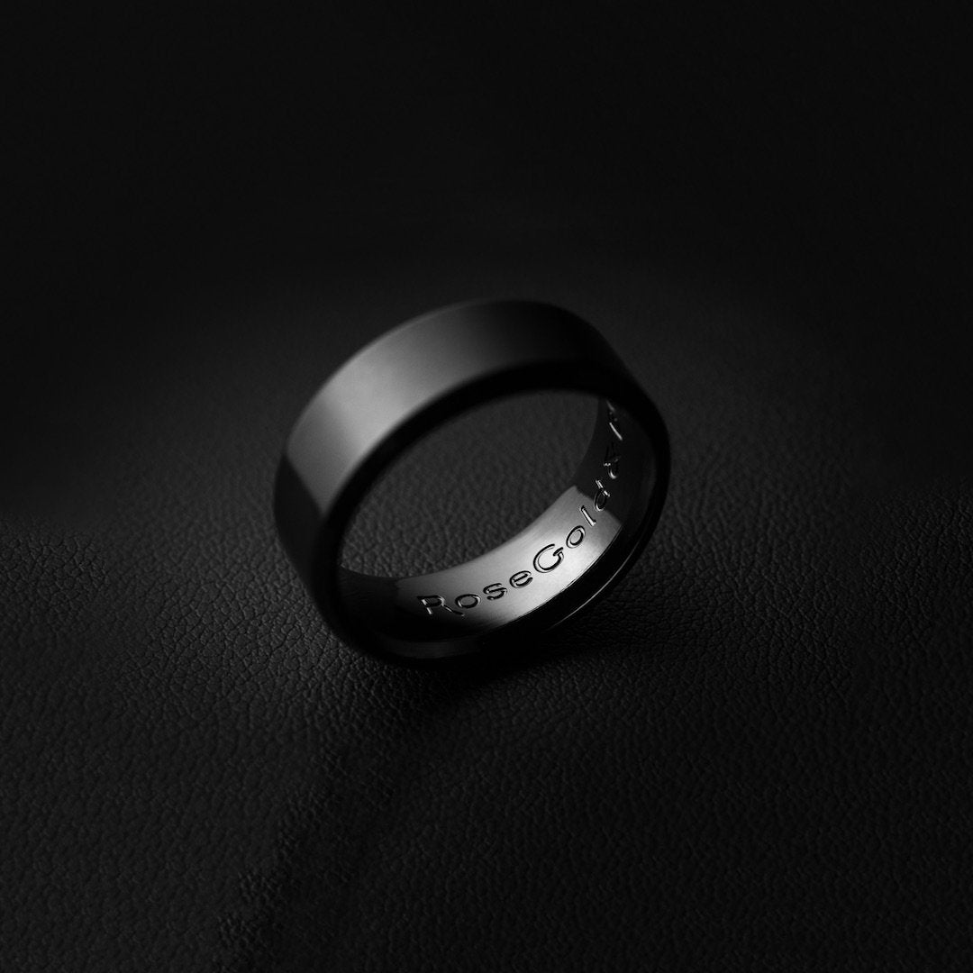 Black Men's Ring - Our Signature Minimal Black Ring has been crafted to be worn on a day-to-day basis or even on a night out.