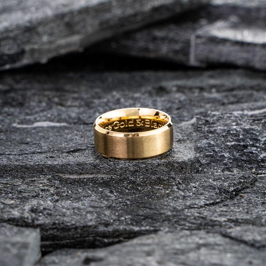 Minimal Ring in Brushed 24k Gold