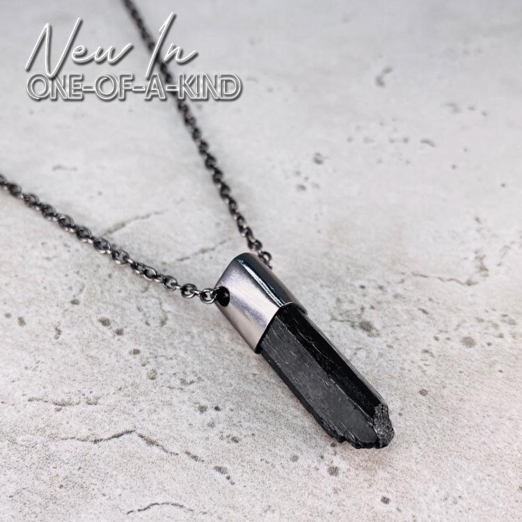 Black Tourmaline Necklace - Our Black Tourmaline Necklace Features a Hand-Selected & Specimen Grade Black Tourmaline Crystal and is absolutely hand-crafted.