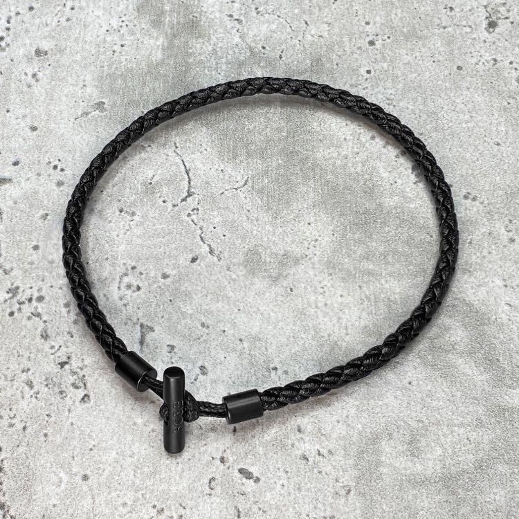 Men's deals Woven Leather Bar Bracelet