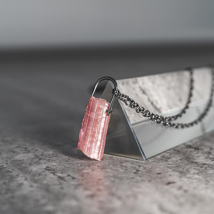 Pink Tourmaline Necklace - Our Pink Tourmaline Necklace Features a Hand-Selected & Specimen Grade Pink Tourmaline Crystal and is absolutely hand-crafted.