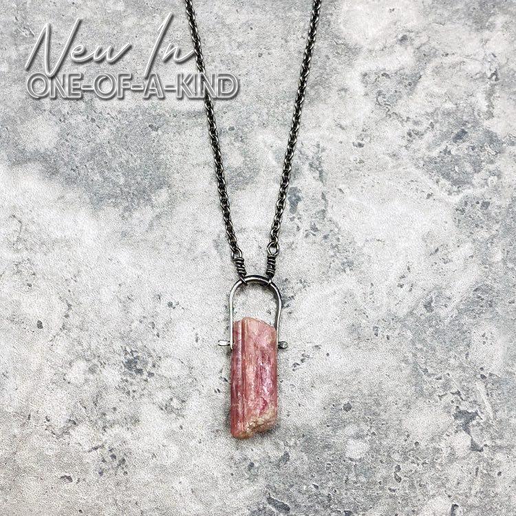 Pink Tourmaline Necklace - Our Pink Tourmaline Necklace Features a Hand-Selected & Specimen Grade Pink Tourmaline Crystal and is absolutely hand-crafted.