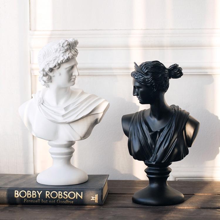 White Apollo Bust Sculpture - Our White Apollo Bust Sculpture is a timeless piece that’s an icon of Greek and Roman mythology.